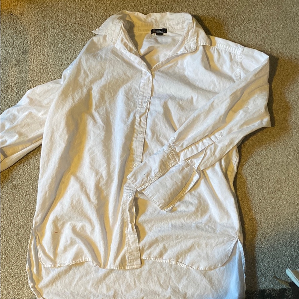 Boohoo White Long Sleeve Tee